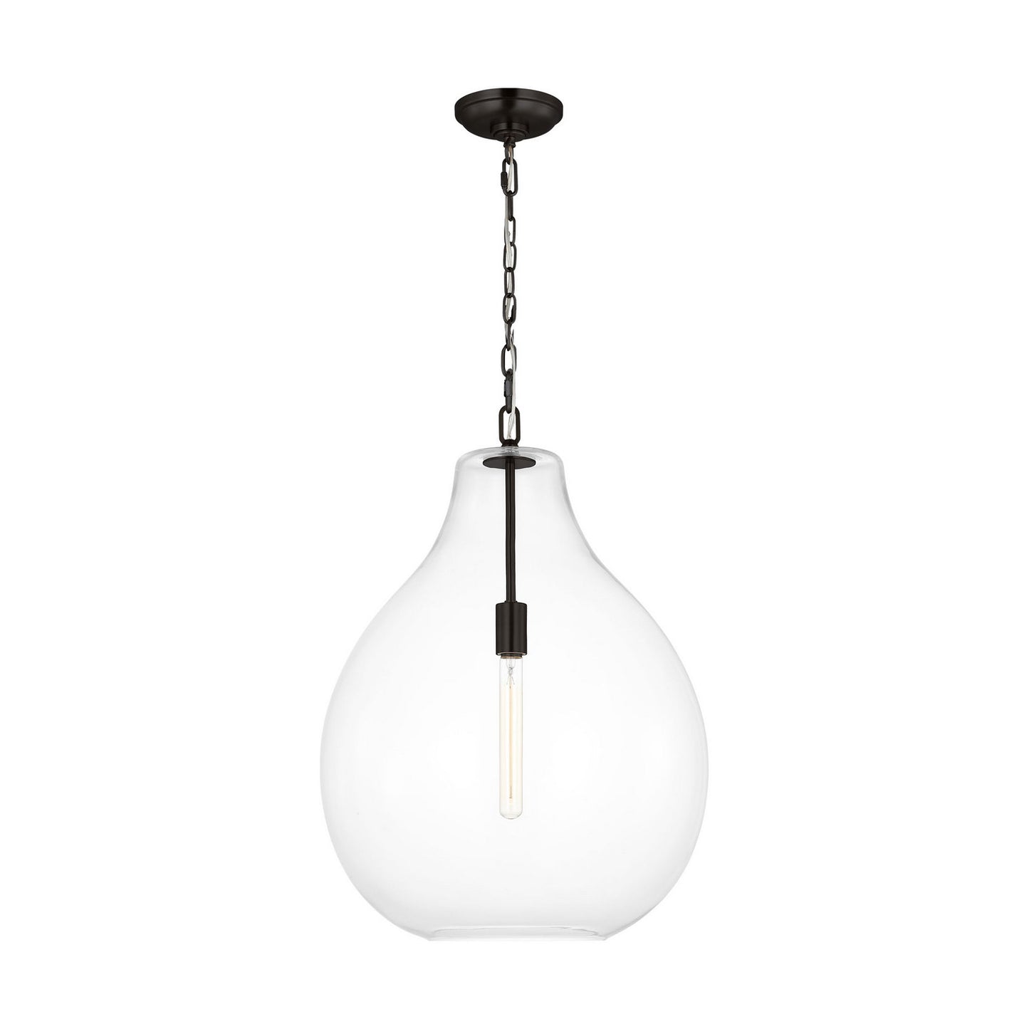Magnus One Light Pendant in Aged Iron