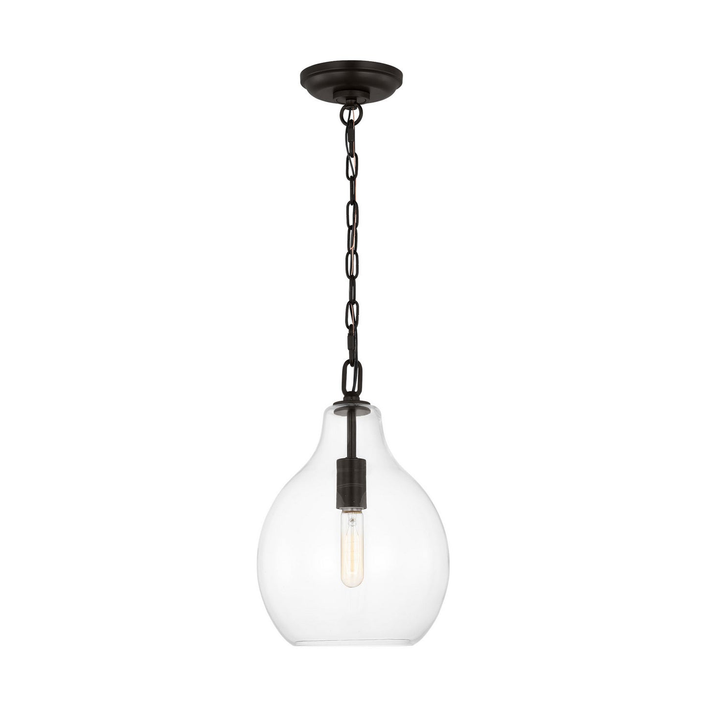 Magnus One Light Pendant in Aged Iron