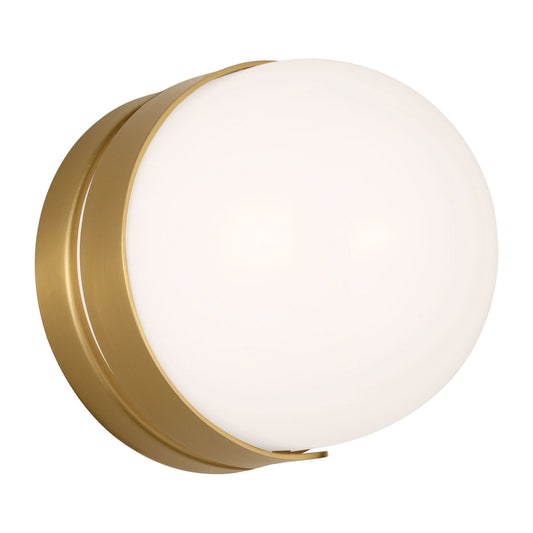 Syrie LED Vanity in Burnished Brass