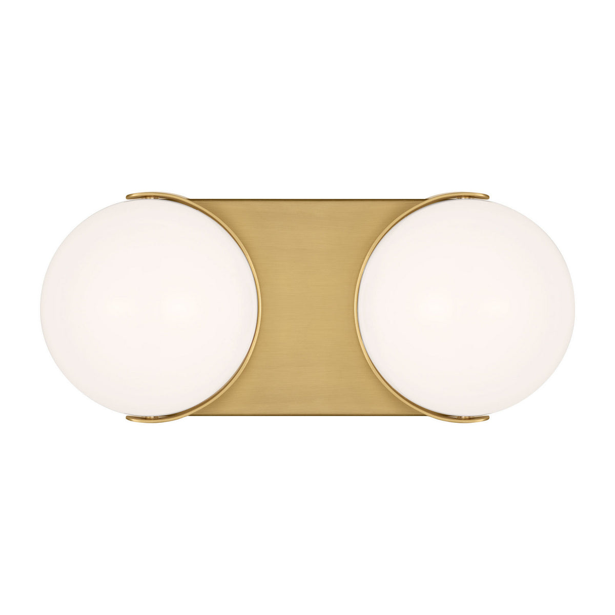 Syrie LED Vanity in Burnished Brass