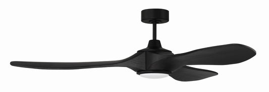 Envy 60" Ceiling Fan, Damp Rated, no Wifi 60" Ceiling Fan in Flat Black