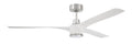 Craftmade - PHB60WPLN3-NWF - 60" Ceiling Fan - Phoebe 60" Indoor Ceiling Fan without Wifi - White/Polished Nickel