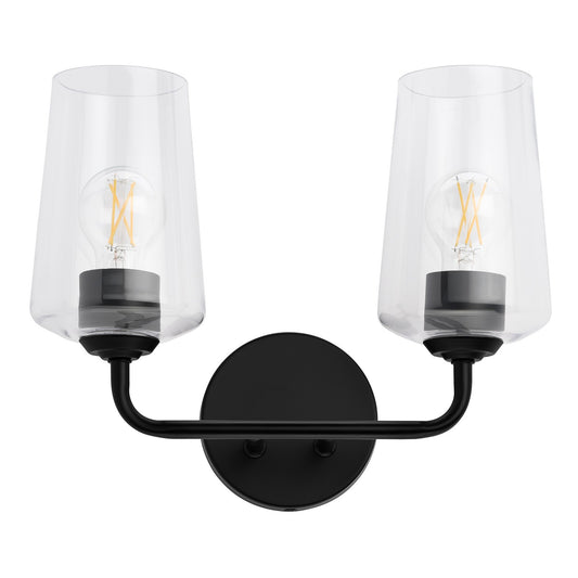 Celino Two Light Bath & Vanity in Black
