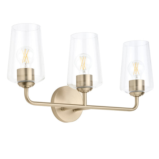 Celino Three Light Bath & Vanity in Champagne Bronze