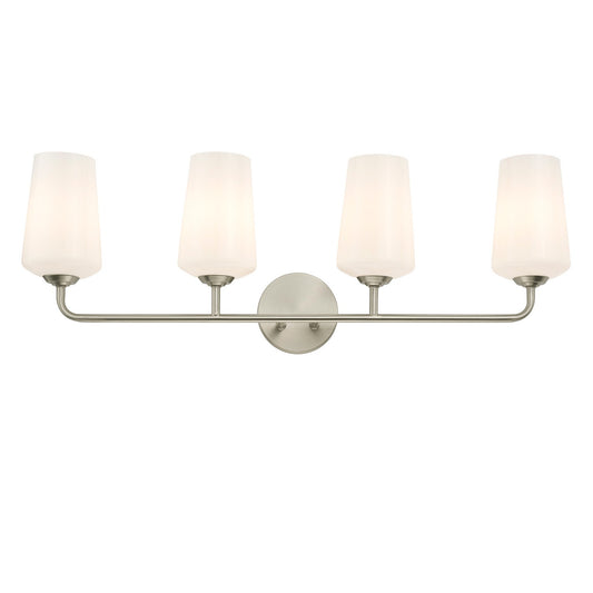 Progress Lighting - P300545-009 - Four Light Bath & Vanity - Celino - Brushed Nickel