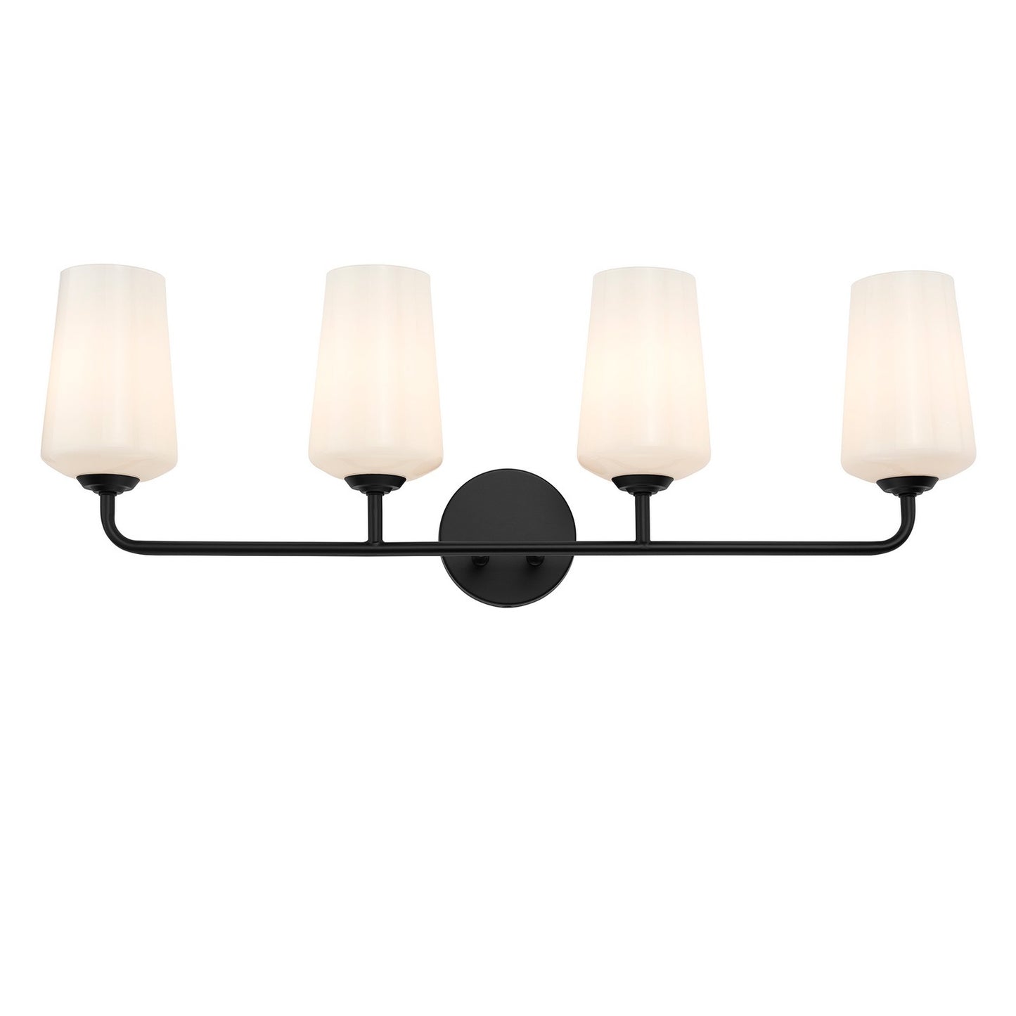 Progress Lighting - P300545-031 - Four Light Bath & Vanity - Celino - Black