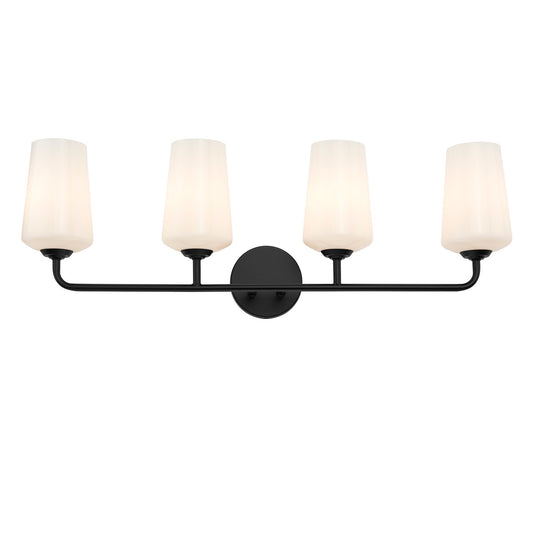 Progress Lighting - P300545-031 - Four Light Bath & Vanity - Celino - Black