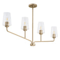 Progress Lighting - P400441-177 - Four Light Linear Chandelier - Celino - Champagne Bronze