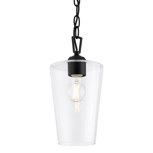Celino One Light Pendant in Black