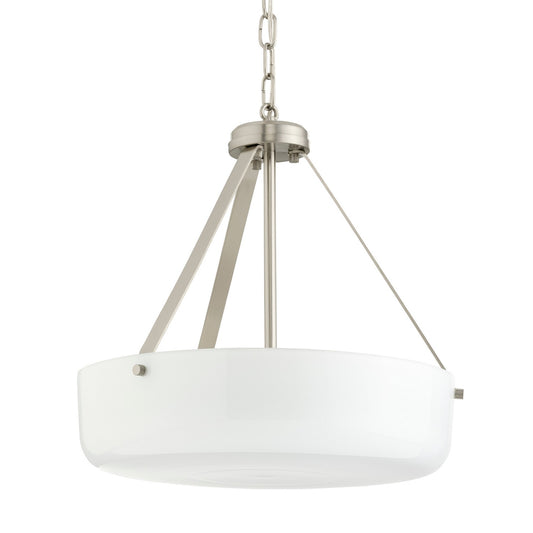 Lieon Two Light Convertible Pendant in Brushed Nickel