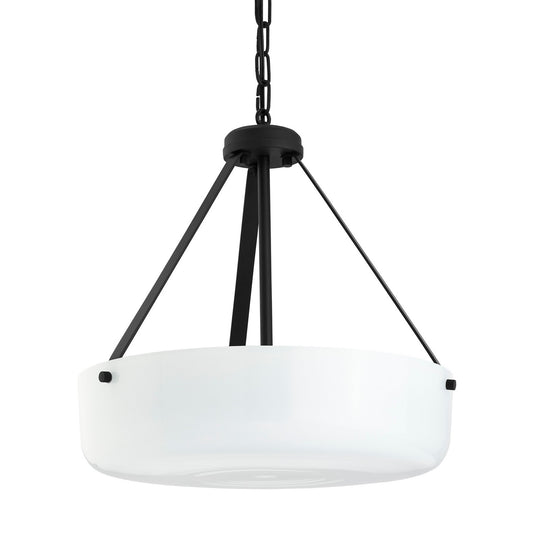 Lieon Two Light Convertible Pendant in Black