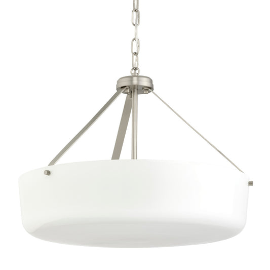 Lieon Three Light Convertible Pendant in Brushed Nickel