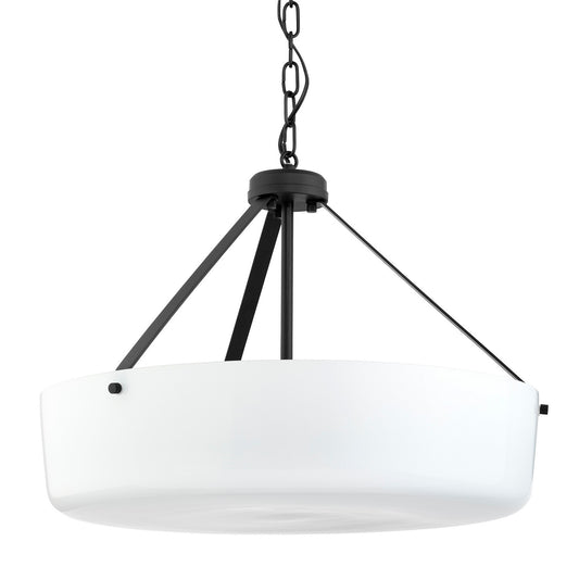 Lieon Three Light Convertible Pendant in Black