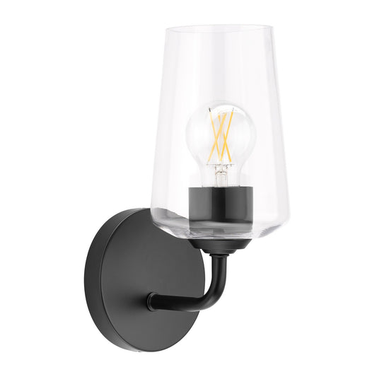 Celino One Light Wall Sconce in Black