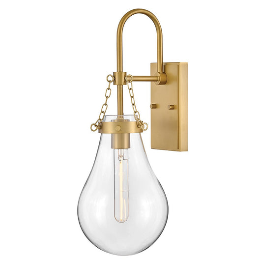 Eloise LED Wall Sconce in Lacquered Brass