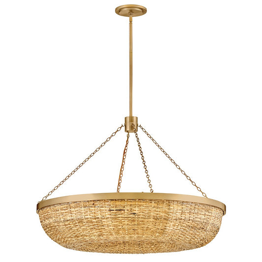 Sanibel LED Chandelier in Lacquered Brass