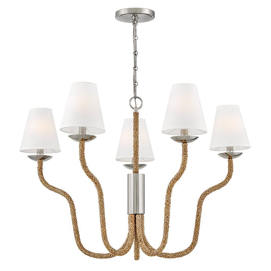 Harwich LED Chandelier in Polished Nickel