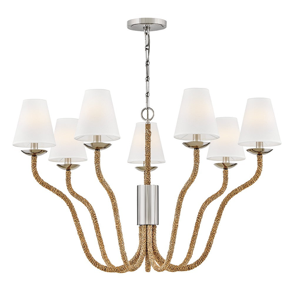 Harwich LED Chandelier in Polished Nickel