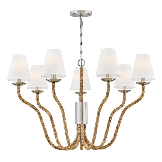 Harwich LED Chandelier in Polished Nickel