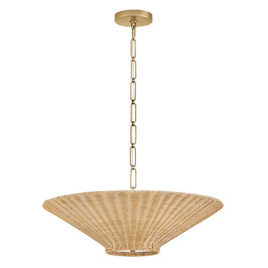 Delia LED Chandelier in Heritage Brass