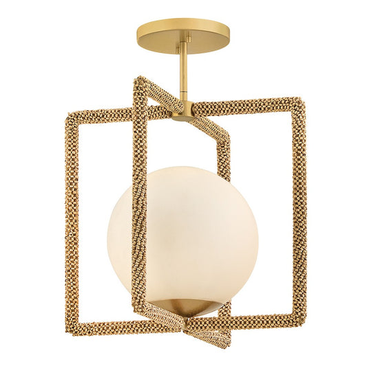 Keona LED Convertible Semi-Flush Mount in Deluxe Gold