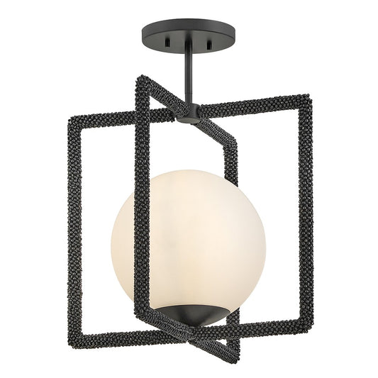 Keona LED Convertible Semi-Flush Mount in Painted Black Oxide