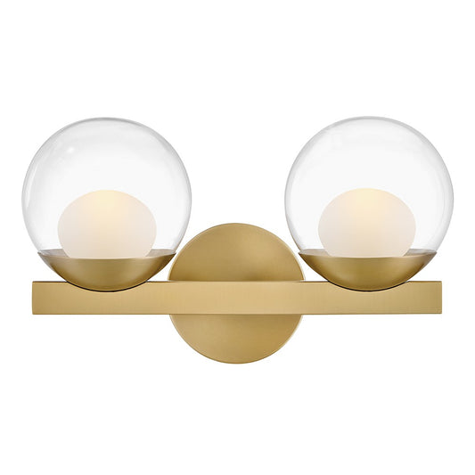 Sunni LED Vanity in Lacquered Brass