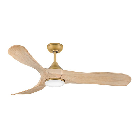Swell Illuminated 56"Ceiling Fan in Heritage Brass