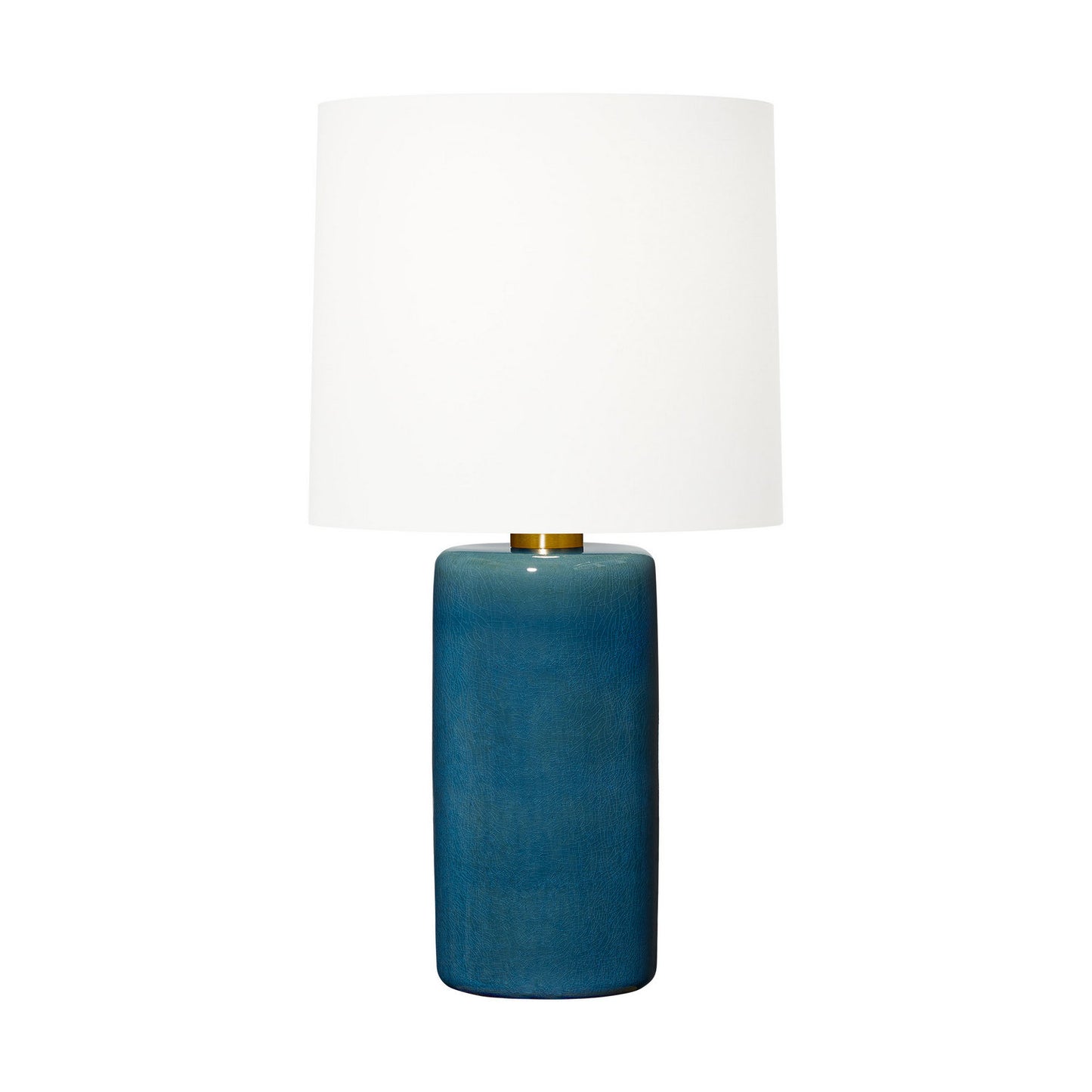 Shanghai One Light Table Lamp in Deep Ocean Crackle