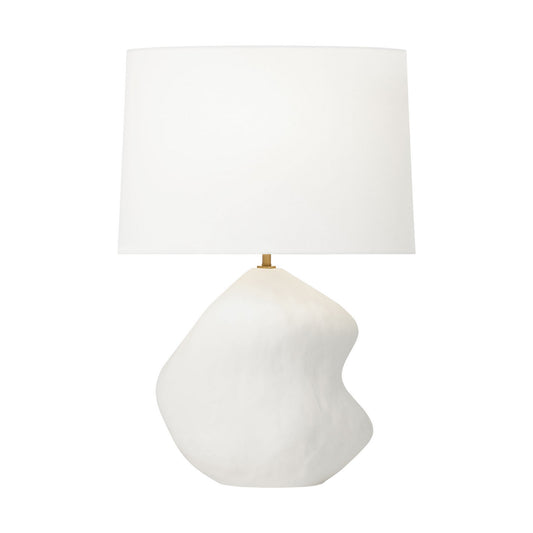 Broxton One Light Table Lamp in Matte White Ceramic