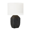 Sybert One Light Table Lamp in Rough Black Ceramic