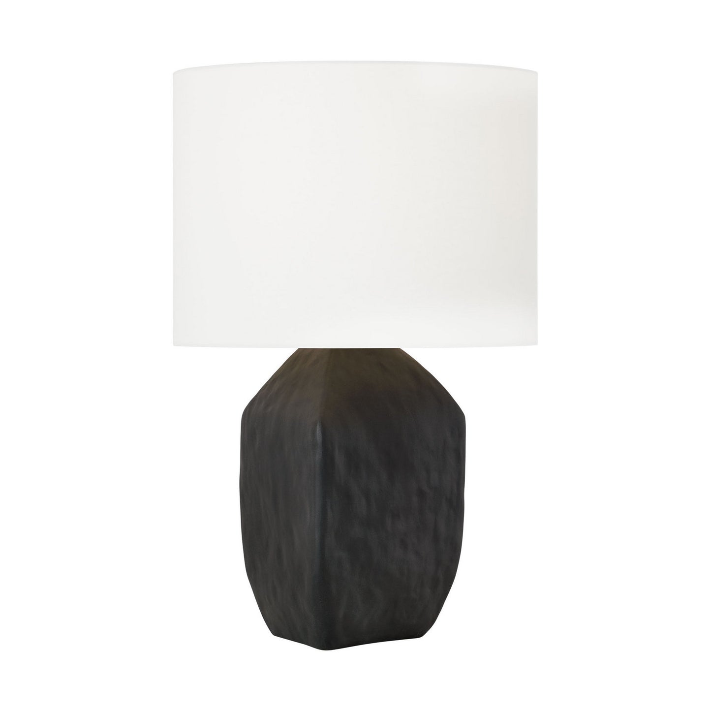 Sybert One Light Table Lamp in Rough Black Ceramic