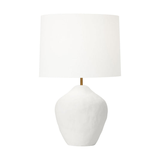 Cadley One Light Table Lamp in Matte White Ceramic