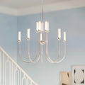 Moraine LED Chandelier in Polished Nickel
