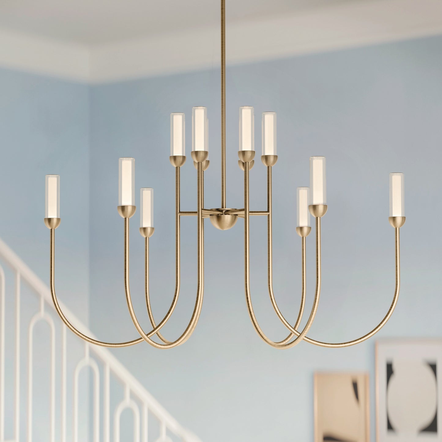 Moraine LED Chandelier in Champagne Bronze