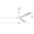 Mylo 80"Ceiling Fan in White
