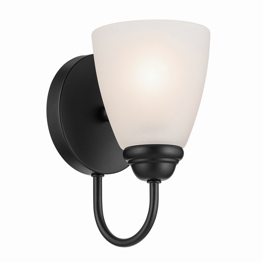 Jolie One Light Wall Sconce in Black