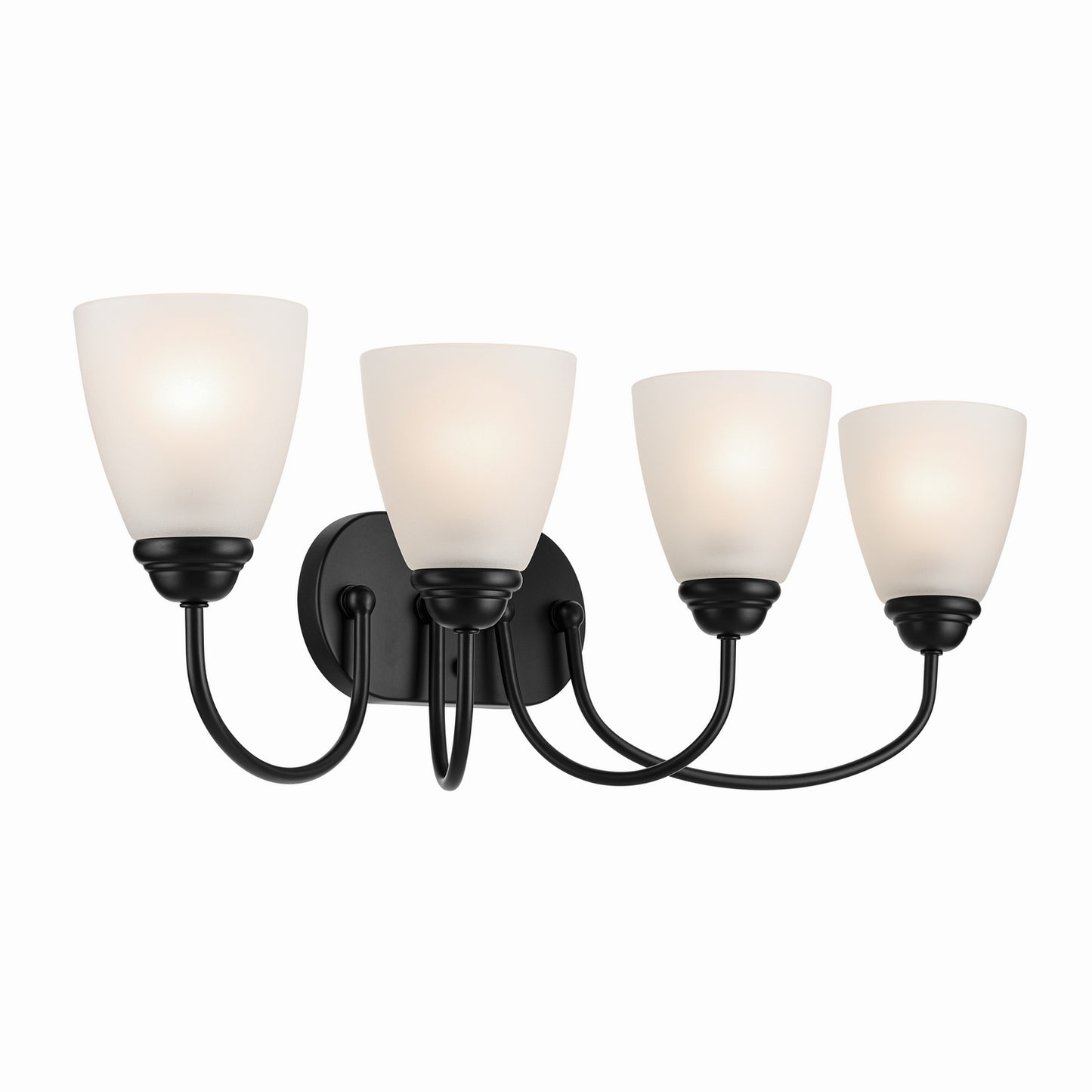 Jolie Four Light Bath in Black