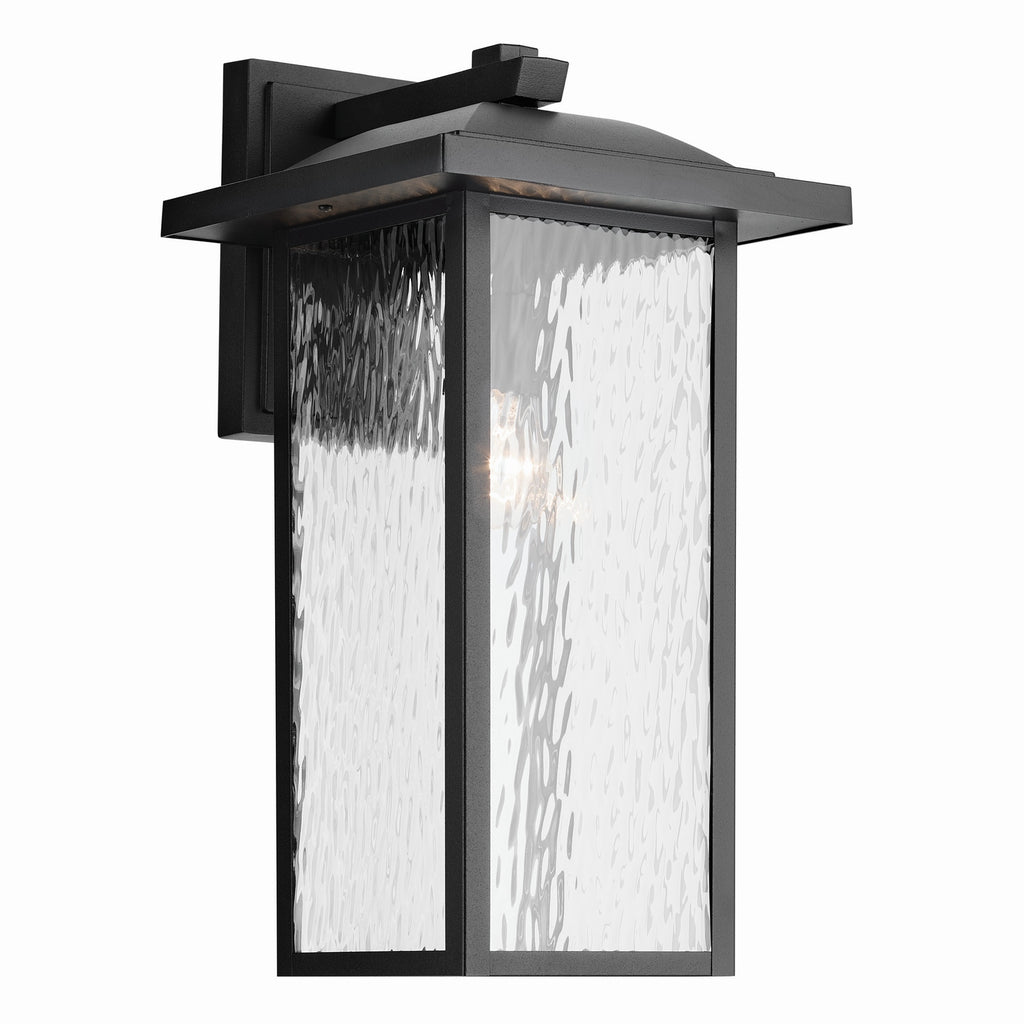 Capanna One Light Outdoor Wall Mount in Textured Black