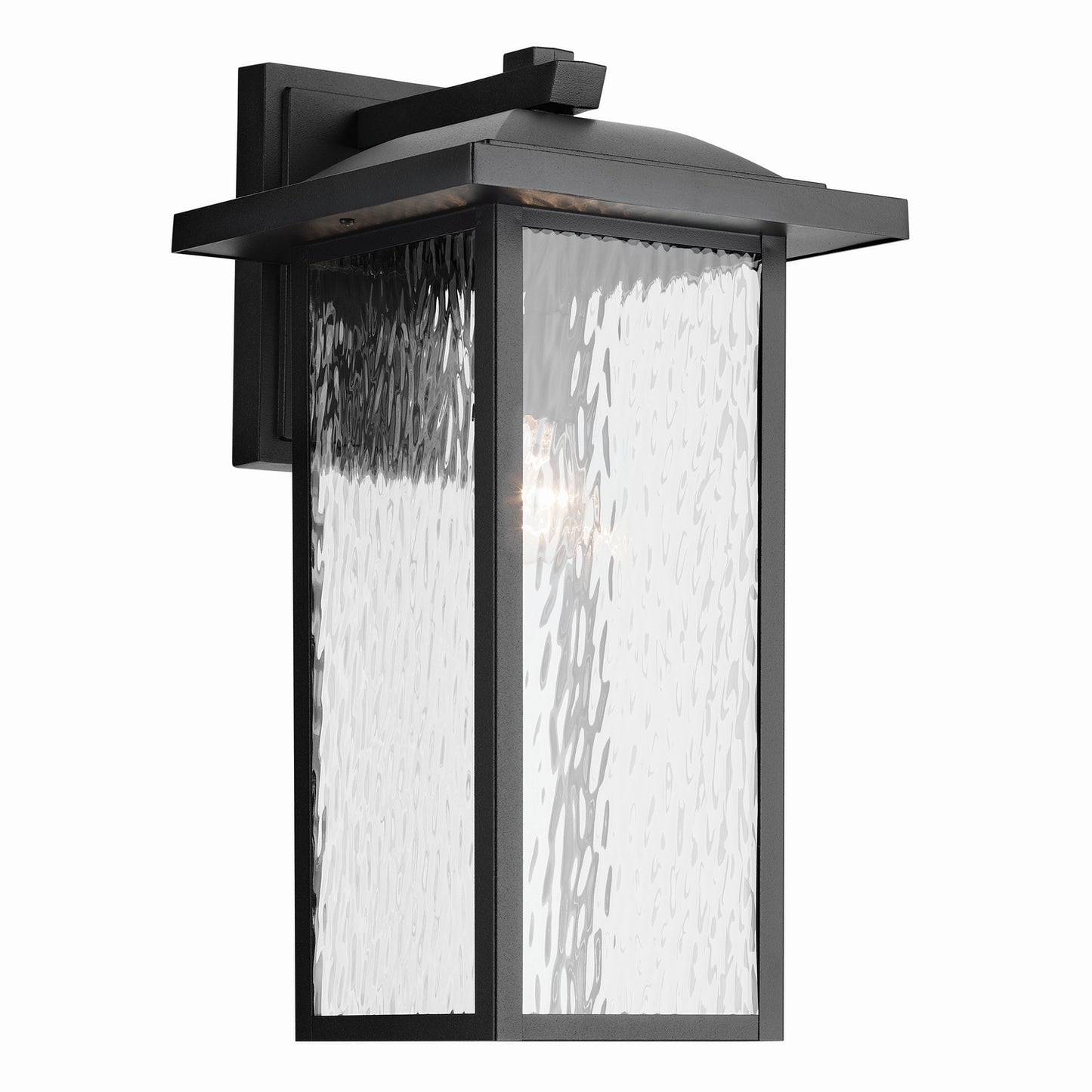 Capanna One Light Outdoor Wall Mount in Textured Black