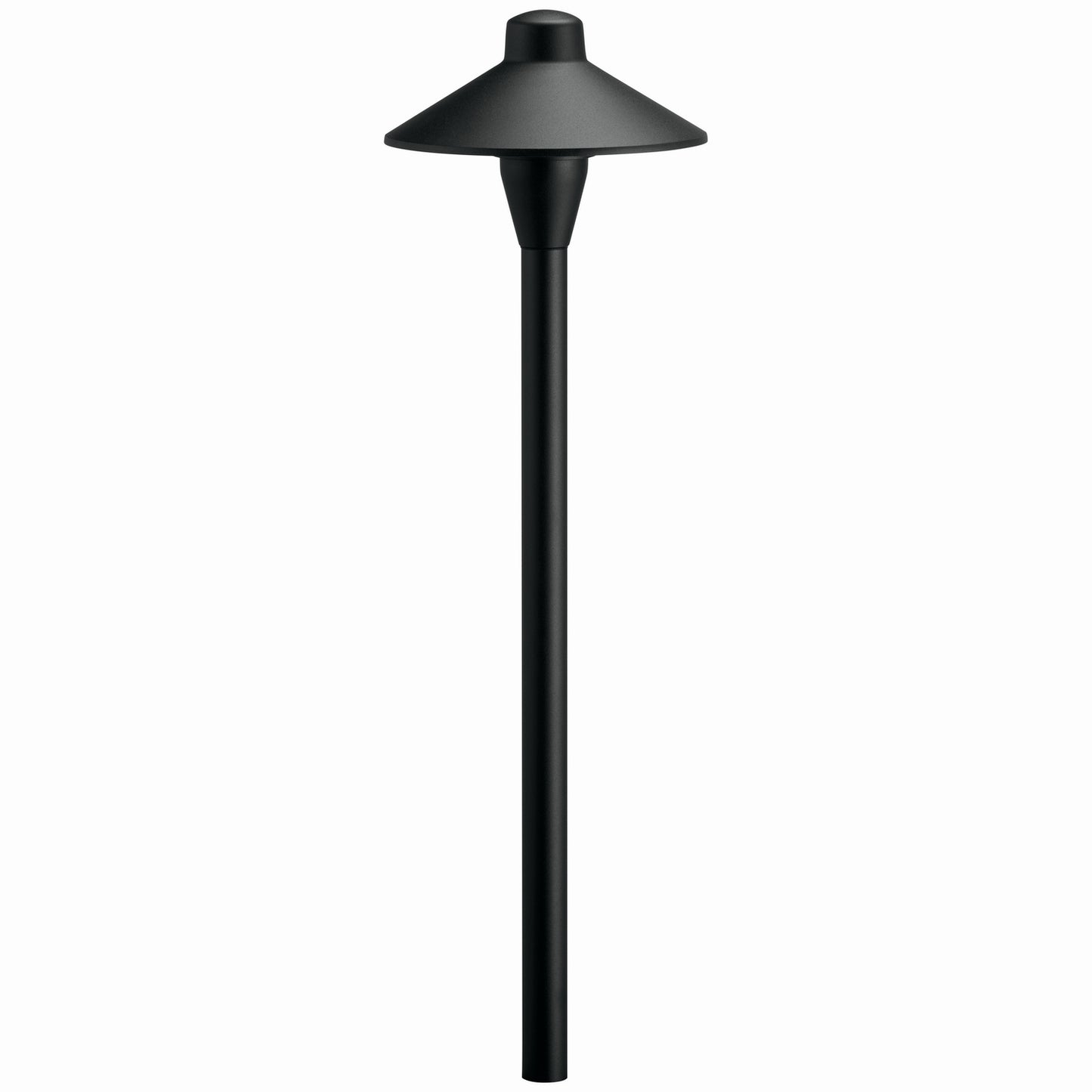 LED Path Light in Black Brass