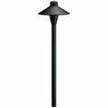LED Path Light in Black Brass