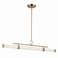 Riven LED Linear Chandelier in Champagne Bronze