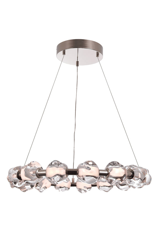 Jackie LED Chandelier in Polished Nickel