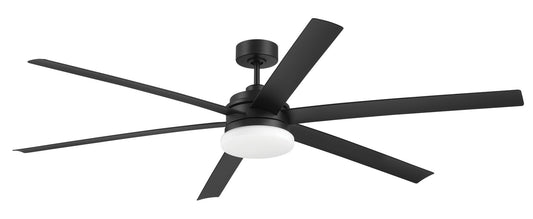 Chilz 72" Ceiling Fan in Flat Black