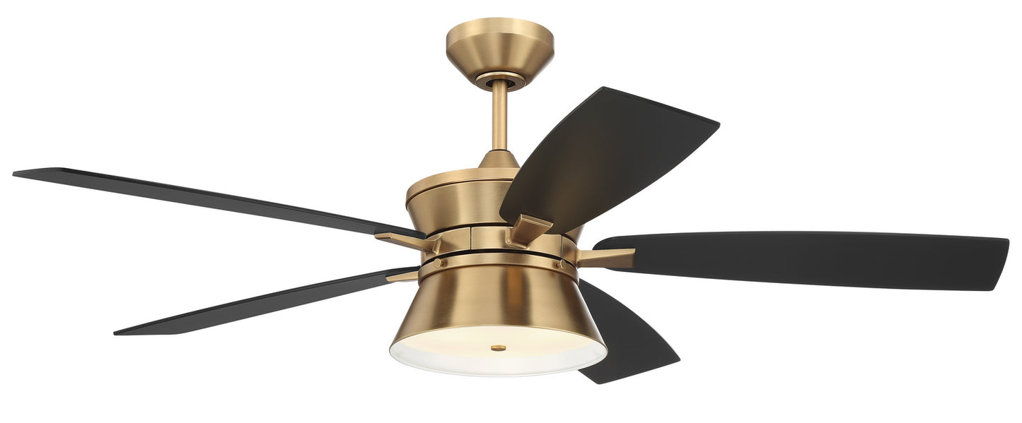 Craftmade - DMK52SB5 - 52" Ceiling Fan - Dominick - Satin Brass