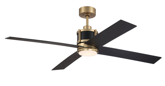 Gregory 56" Ceiling Fan in Satin Brass