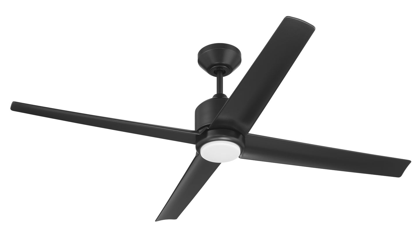 Quell 52" Ceiling Fan in Flat Black