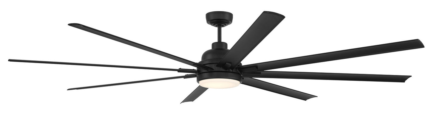 Rush 84 84" Ceiling Fan in Flat Black