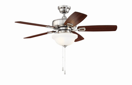 Twist N Click 42" Ceiling Fan in Brushed Polished Nickel